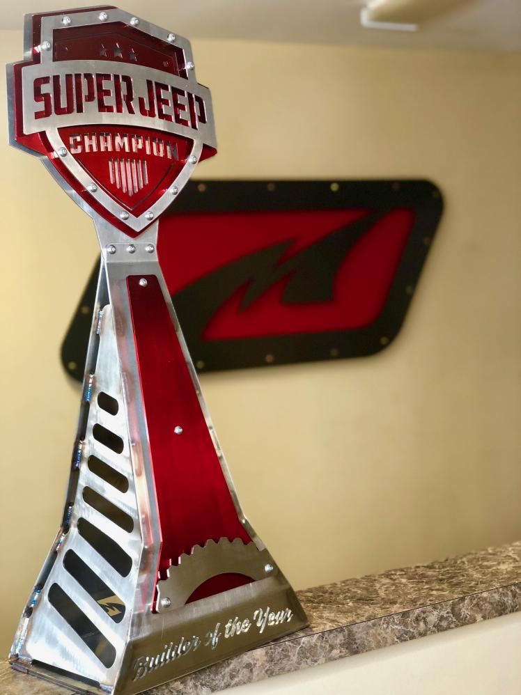 Motobilt Designs Super Jeep Builder of the Year Trophy