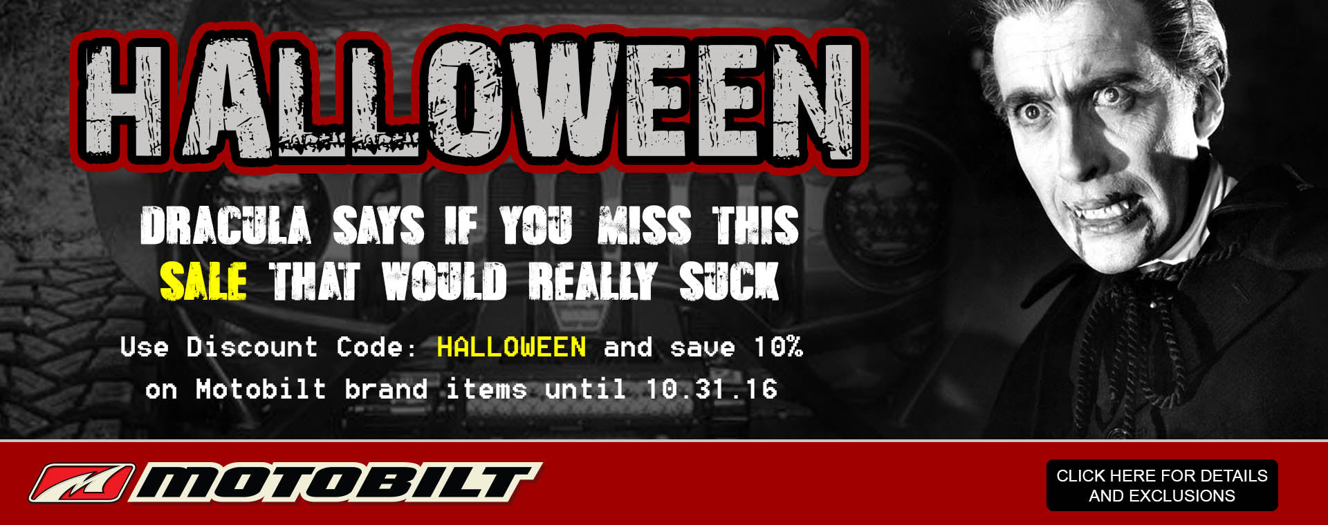 Dracula says if you miss this sale, it would really suck