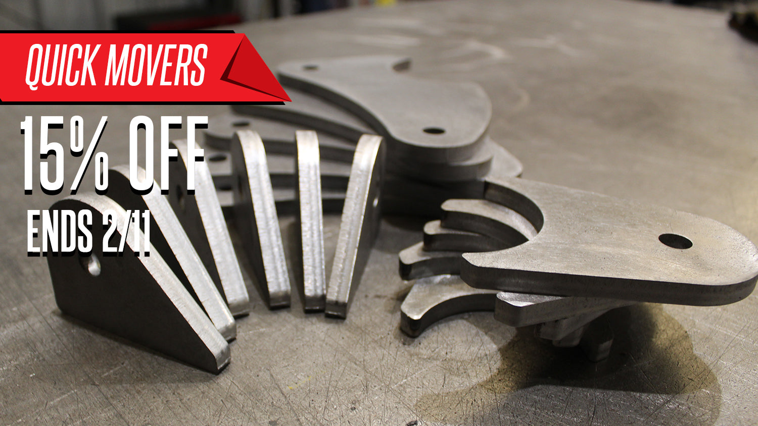 Sale Time at Motobilt. 15% Off Our Quick Movers Collection