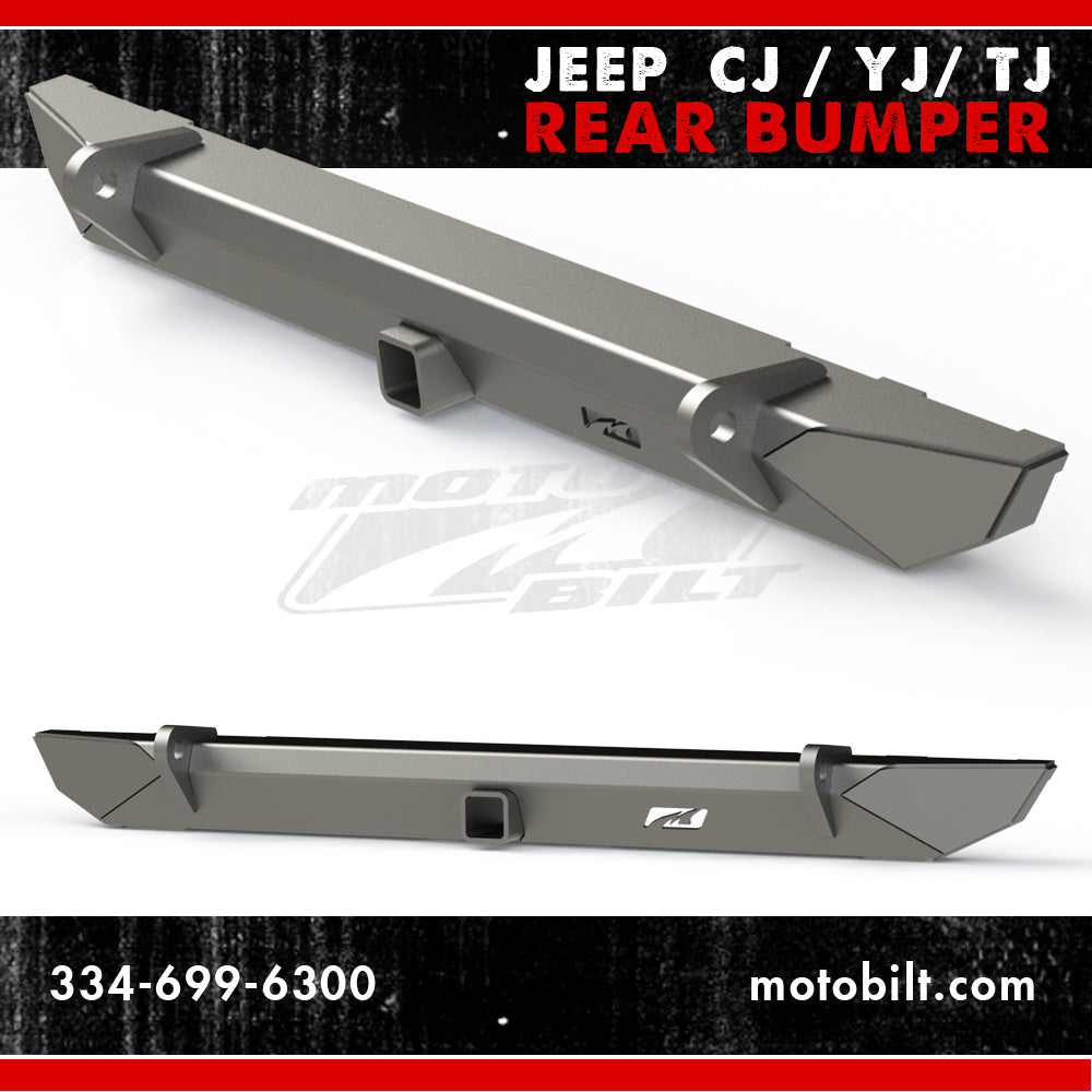 New Jeep CJ / YJ/ TJ Rear Bumper from Motobilt