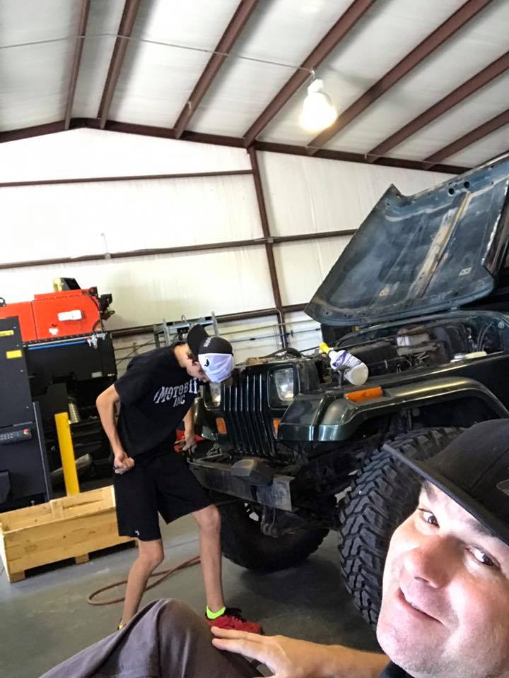 Father & Son Jeep build at Motobilt