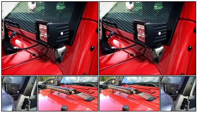 Motobilt Slashes Prices On Jeep A-Pillar and Hood light mounts