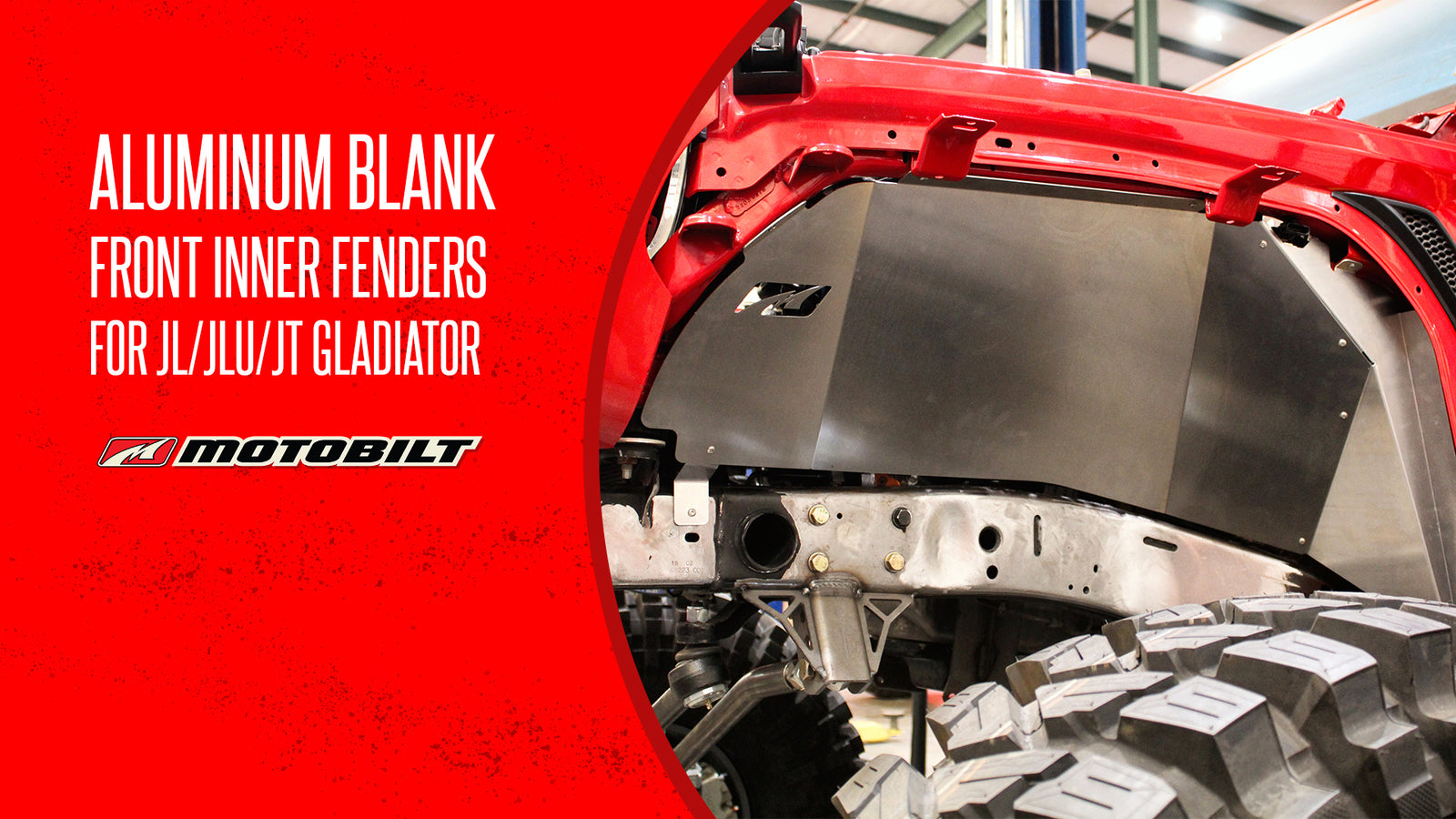 NEW PRODUCT - Aluminum Blank Inner Fenders for JL/JLU/JT Gladiator