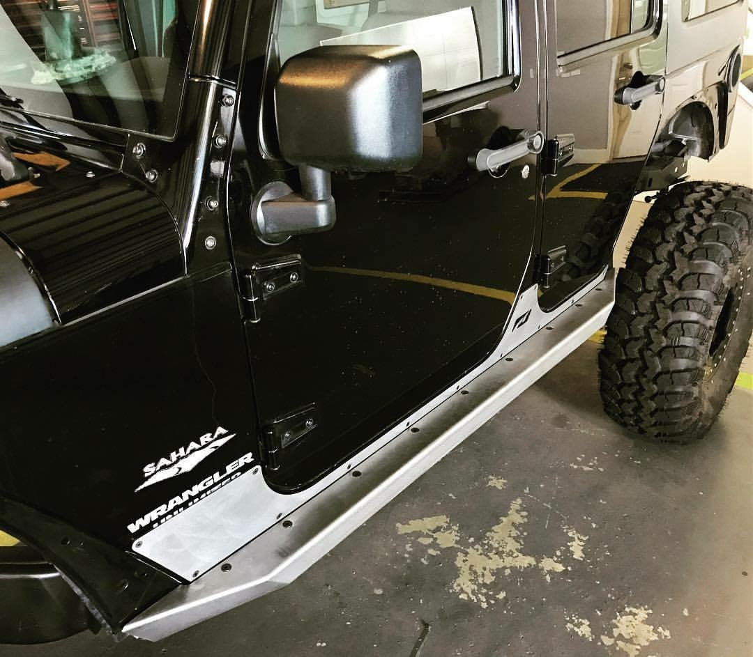 Jeep Wrangler JKU Rocker Guards With Steps Now Available.