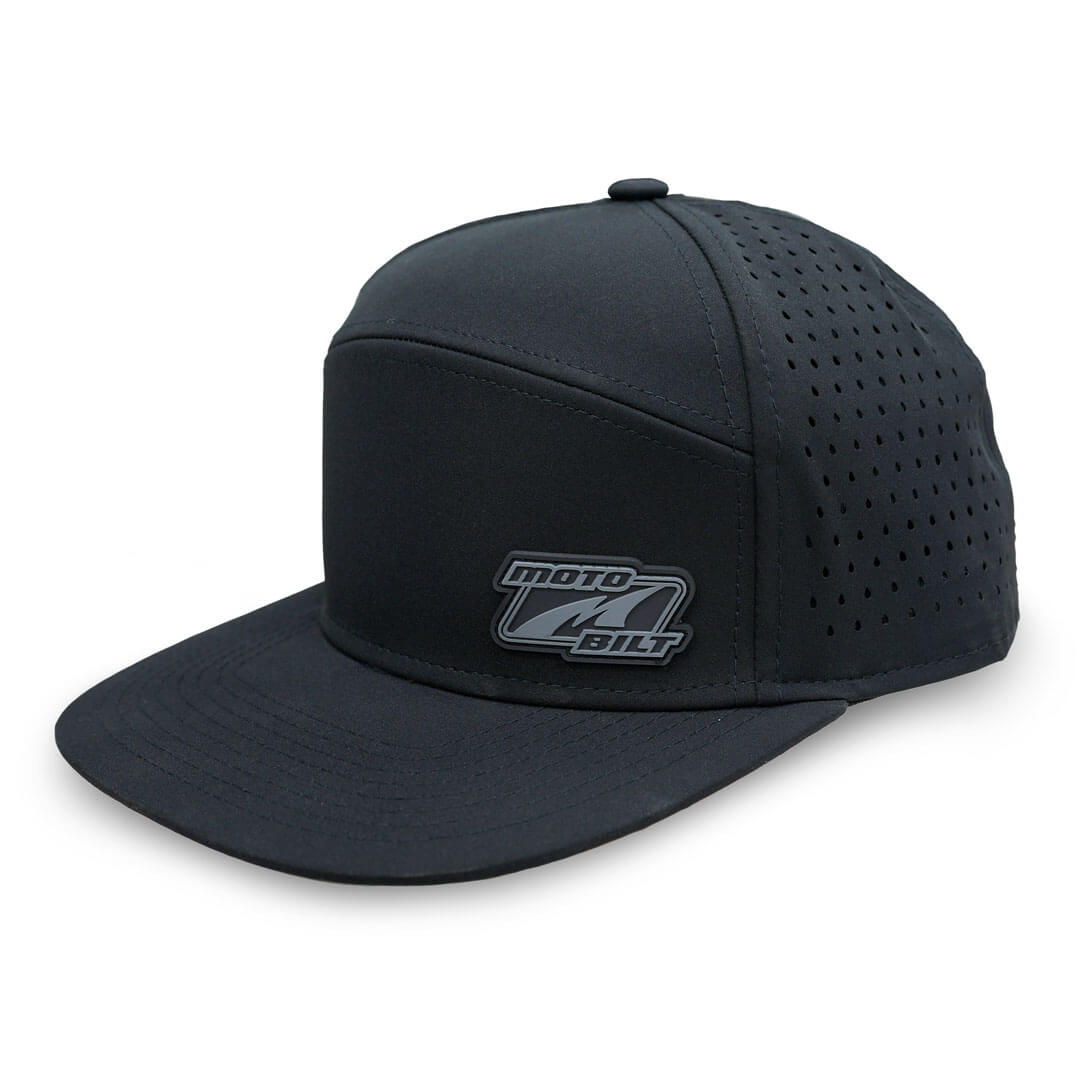 Black Motobilt 6-Panel Hat Motobilt