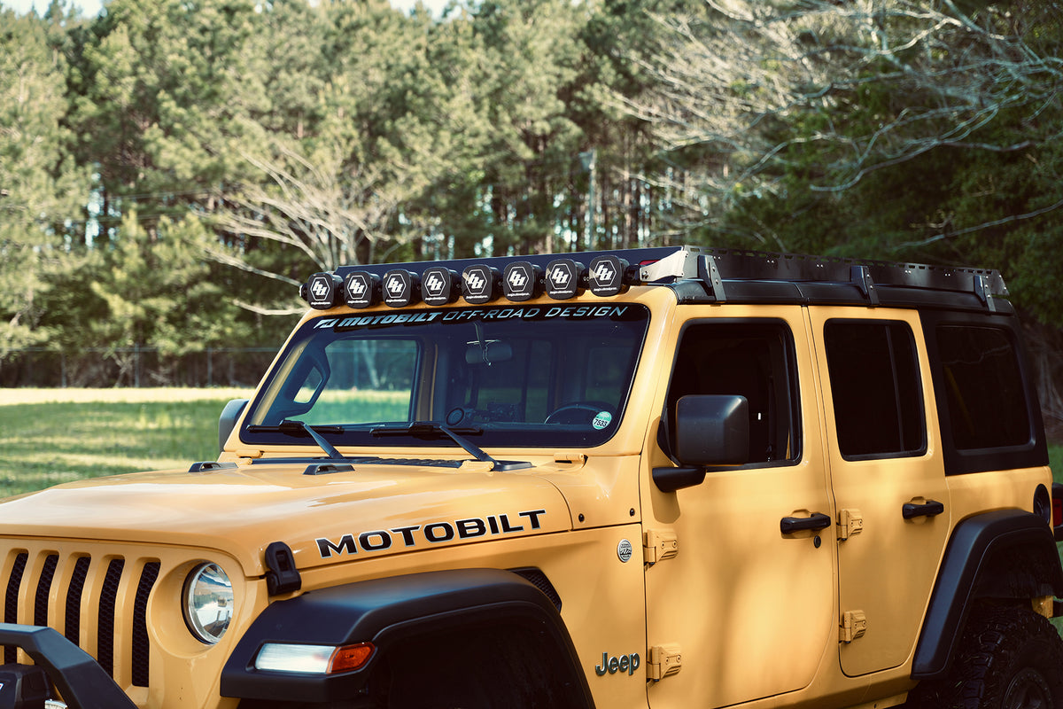 Linkable Light Bar Roof Rack Brackets for Baja Designs Motobilt