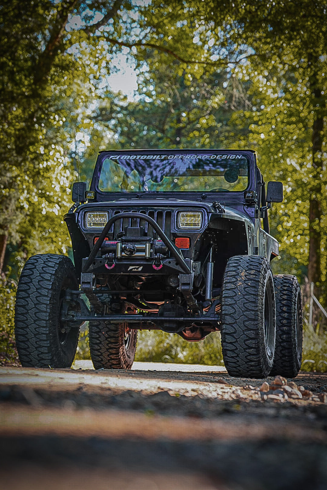 Hatchet Highline Front Fenders 0" Flare for Jeep YJ - Aluminum Motobilt