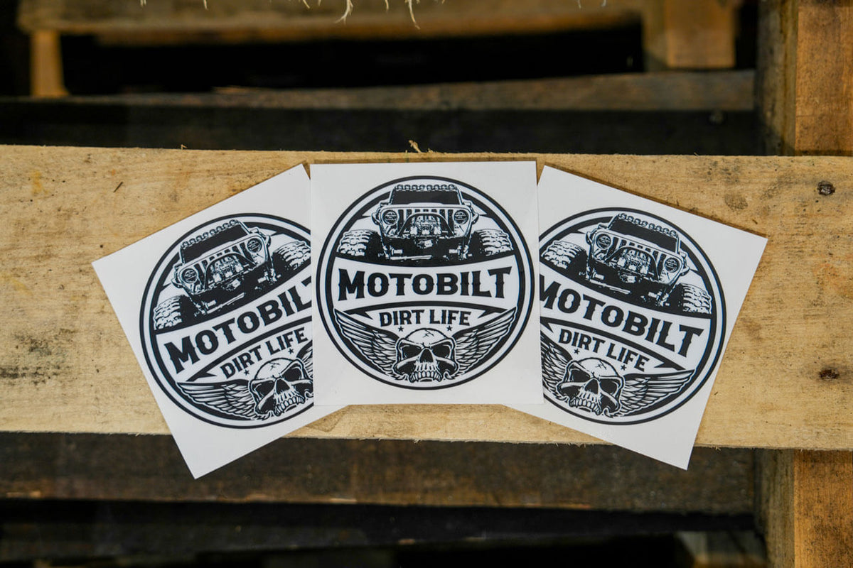 Motobilt Dirt Life 4-inch Premium Vinyl Sticker Motobilt
