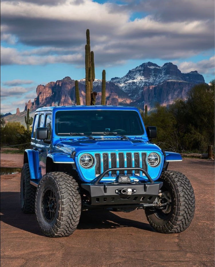 Crusher Front Bumper w/ Bull Bar for Jeep JL / JT Gladiator Motobilt