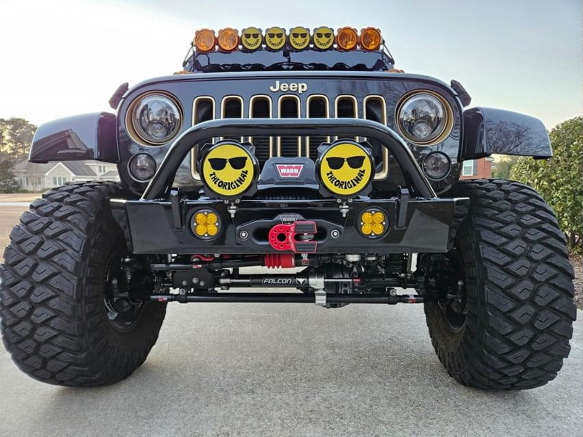 Crusher Series HD Front Bumper w/Tube Bull Bar for Jeep JK/JKU Motobilt
