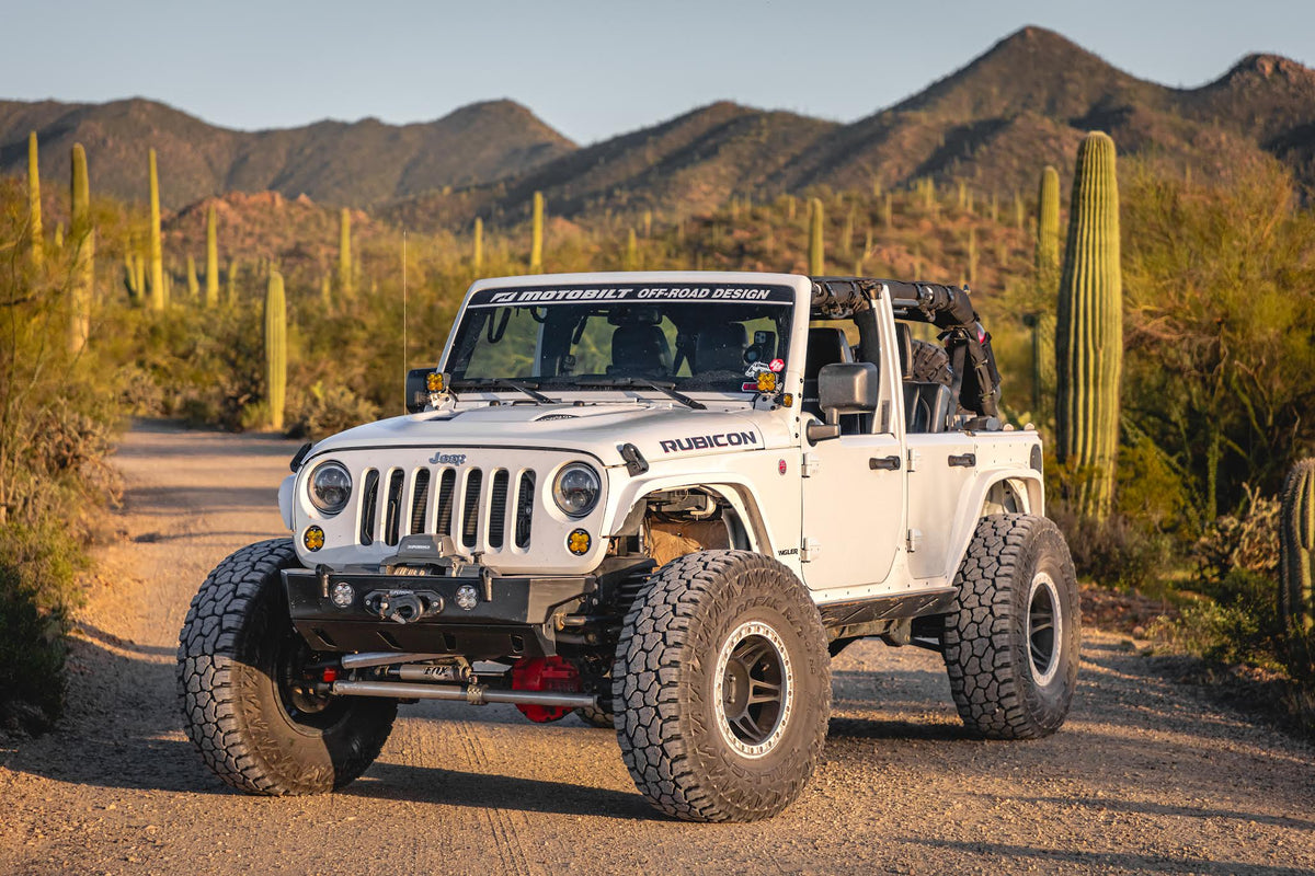 Crusher Series HD Front Bumper for Jeep JK/JKU Motobilt