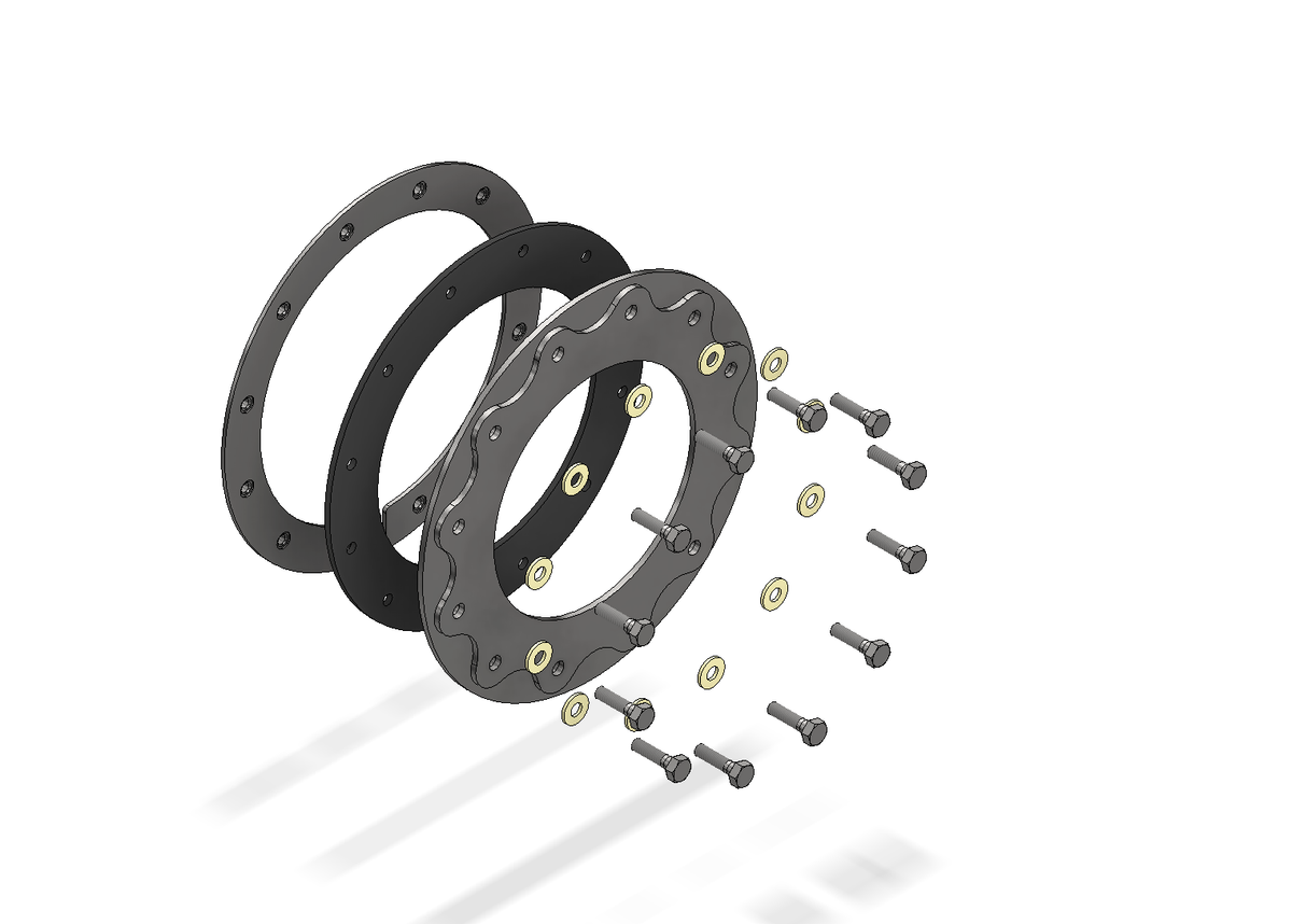 Fuel Pump Clamping Ring Kit - fits Jeep TJ Motobilt