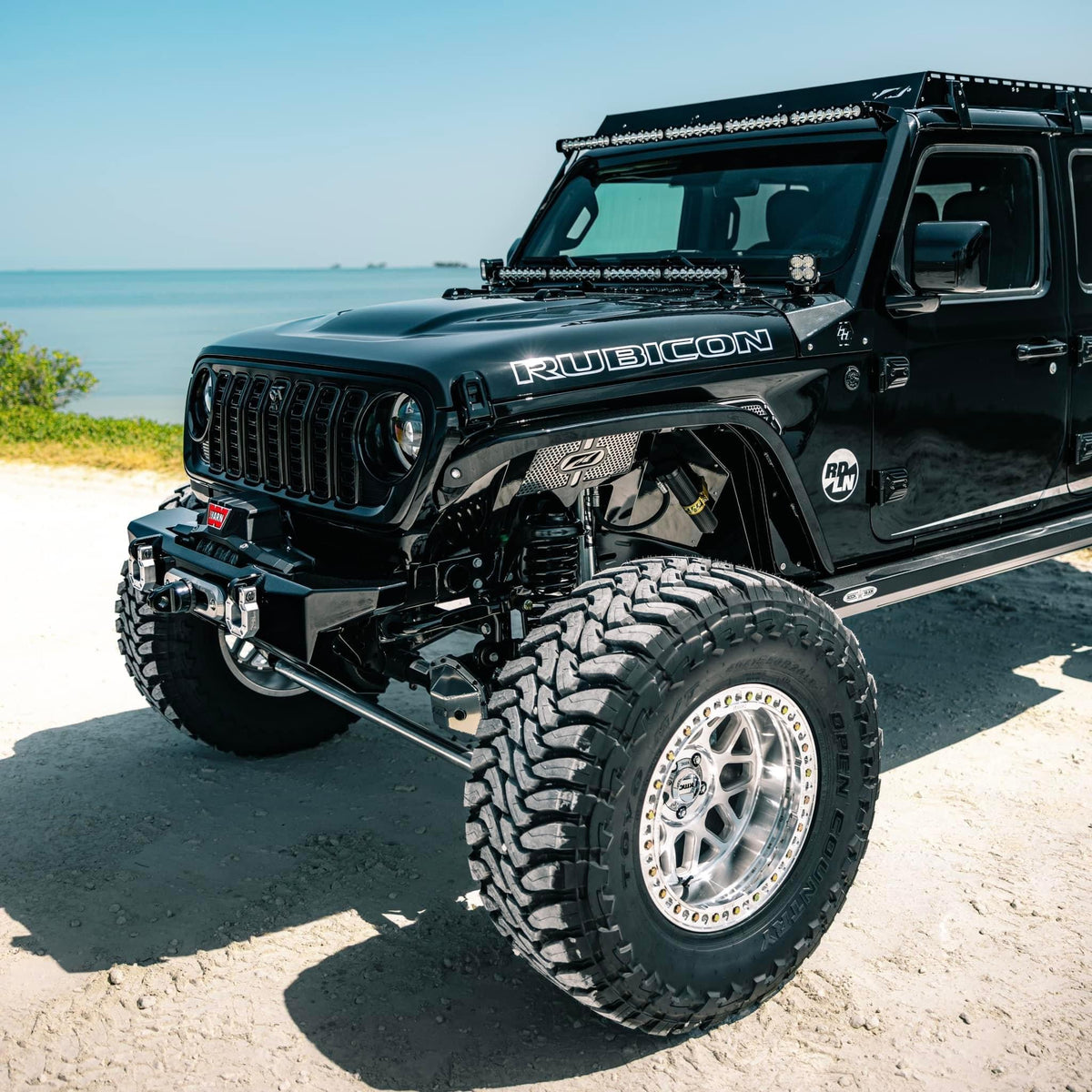 Crusher Front Fender Flares for Jeep JL/JLU/JT Gladiator - Steel Motobilt