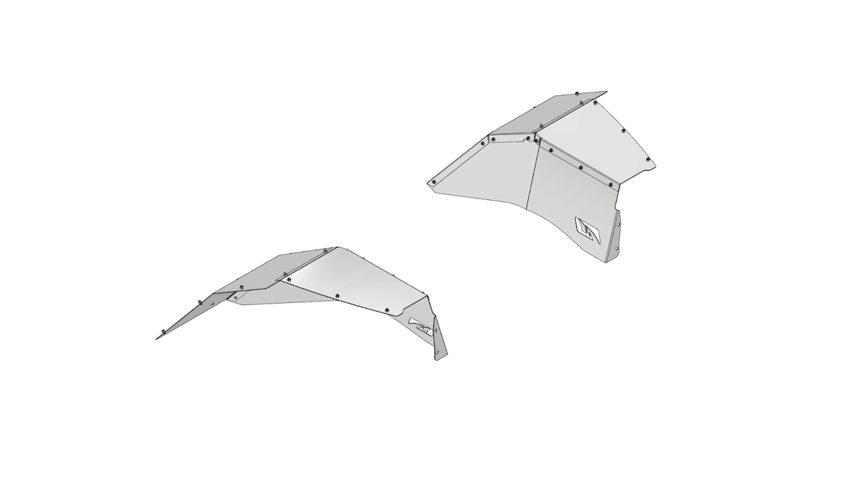 Crusher Blank Inner Fender Kit for Jeep TJ / LJ Motobilt