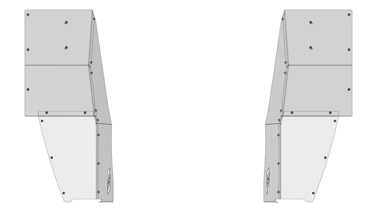 Crusher Blank Inner Fender Kit for Jeep TJ / LJ Motobilt