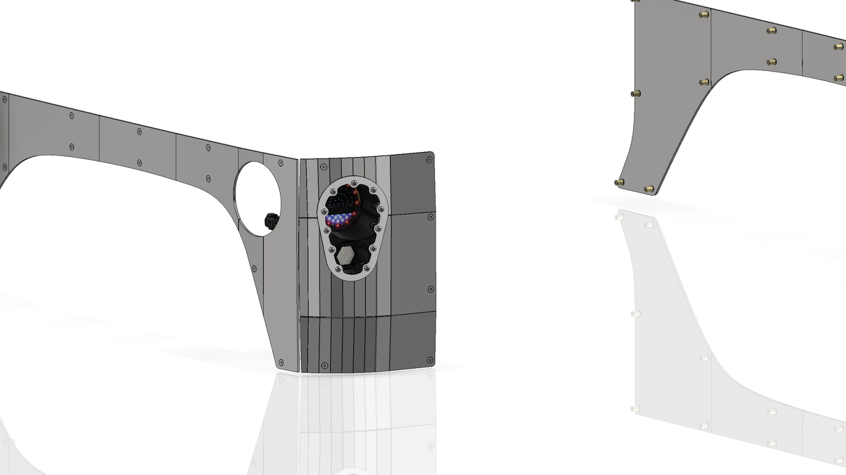 Corner Armor with Tail Light System for Jeep JK 2 Door Motobilt