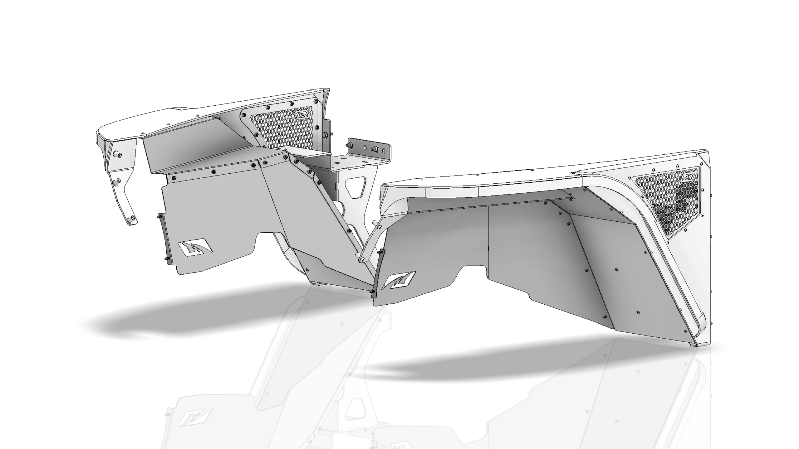 Hatchet High Line Inner Fender Kit for Jeep YJ Hatchet High Line Inner Fender Kit for Jeep YJ