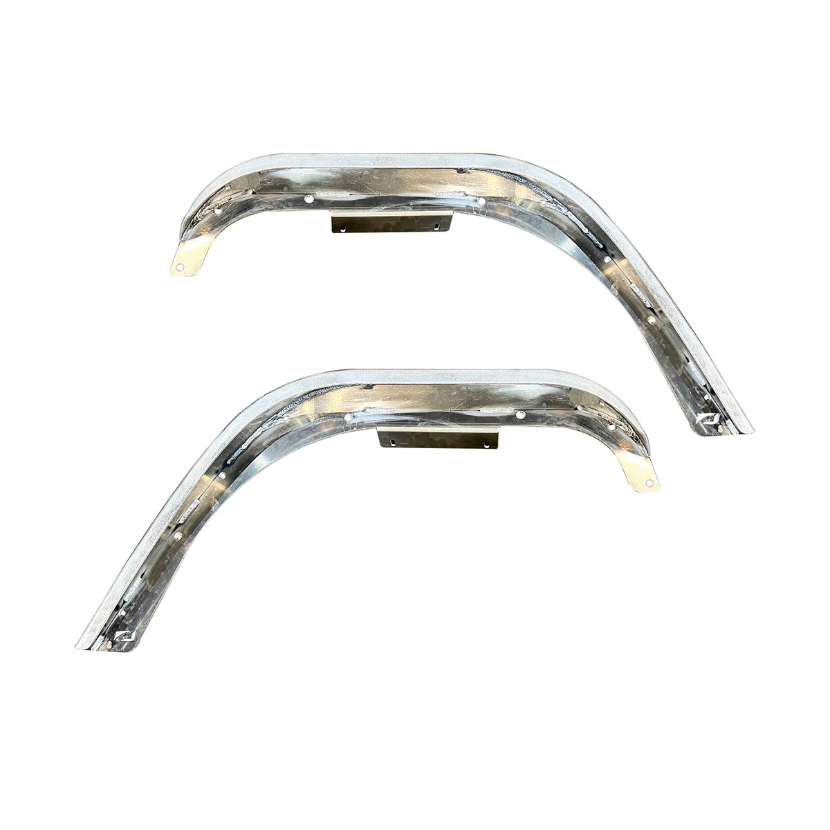 Motobilt Hatchet Highline Front Fenders MB1225-A for Jeep JK/JKU - Aluminum shown ae both sides side profile