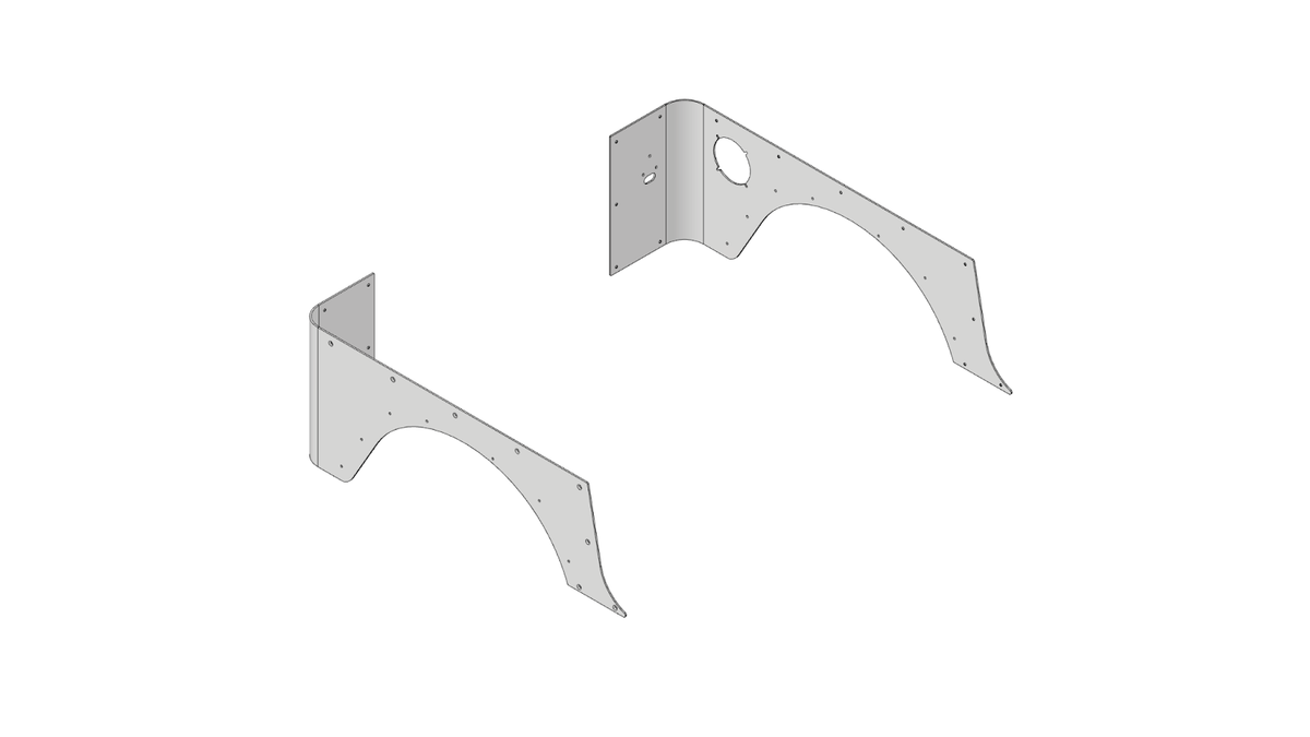 Corner Armor for Fold Down Tailgate - Jeep Wrangler TJ 96-06 - Aluminum Motobilt