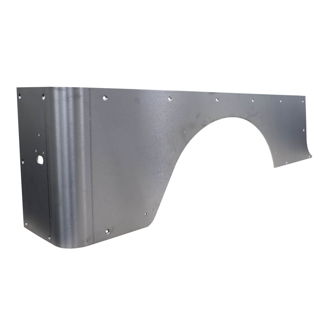 Corner Armor for Fold Down Tailgate - Jeep Wrangler LJ 03-06 - Aluminum Motobilt