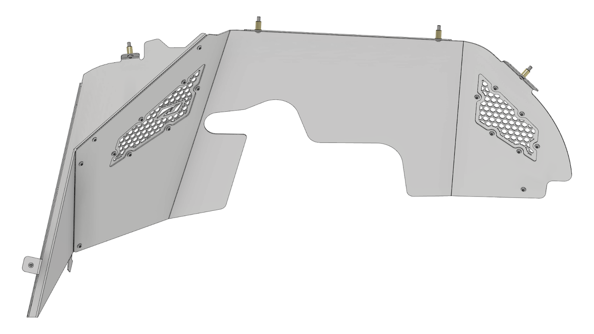 Motobilt High Clearance Front Inner Fenders -Falcon- MB1243-F for Jeep JL/JLU/JT for 40"+ Tires