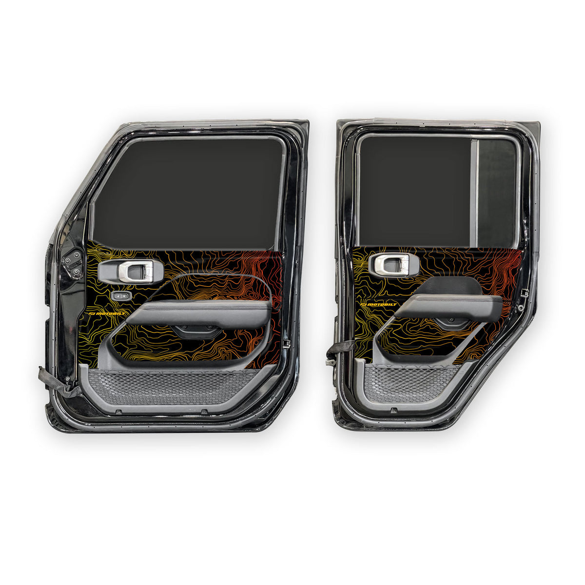 MotoSkinz - Interior Door Graphics for Jeep JLU / JT Motobilt