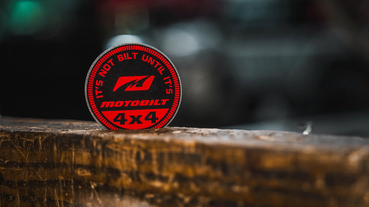 Motobilt Trail Badge Red & Black Motobilt