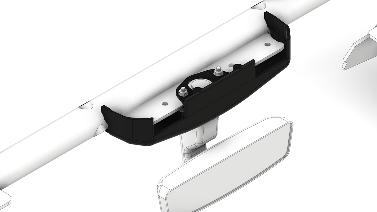 Mirror Bracket Cover for Roll Cage Kit for Jeep Wrangler JLU 2018+ / Gladiator JT 2020+ Motobilt