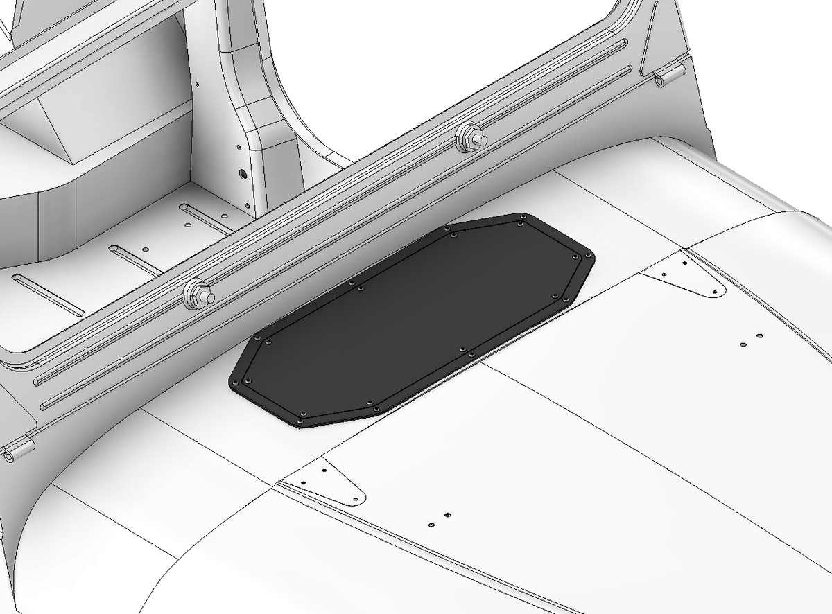 Large access panel for Jeep YJ / CJ Cowl Motobilt