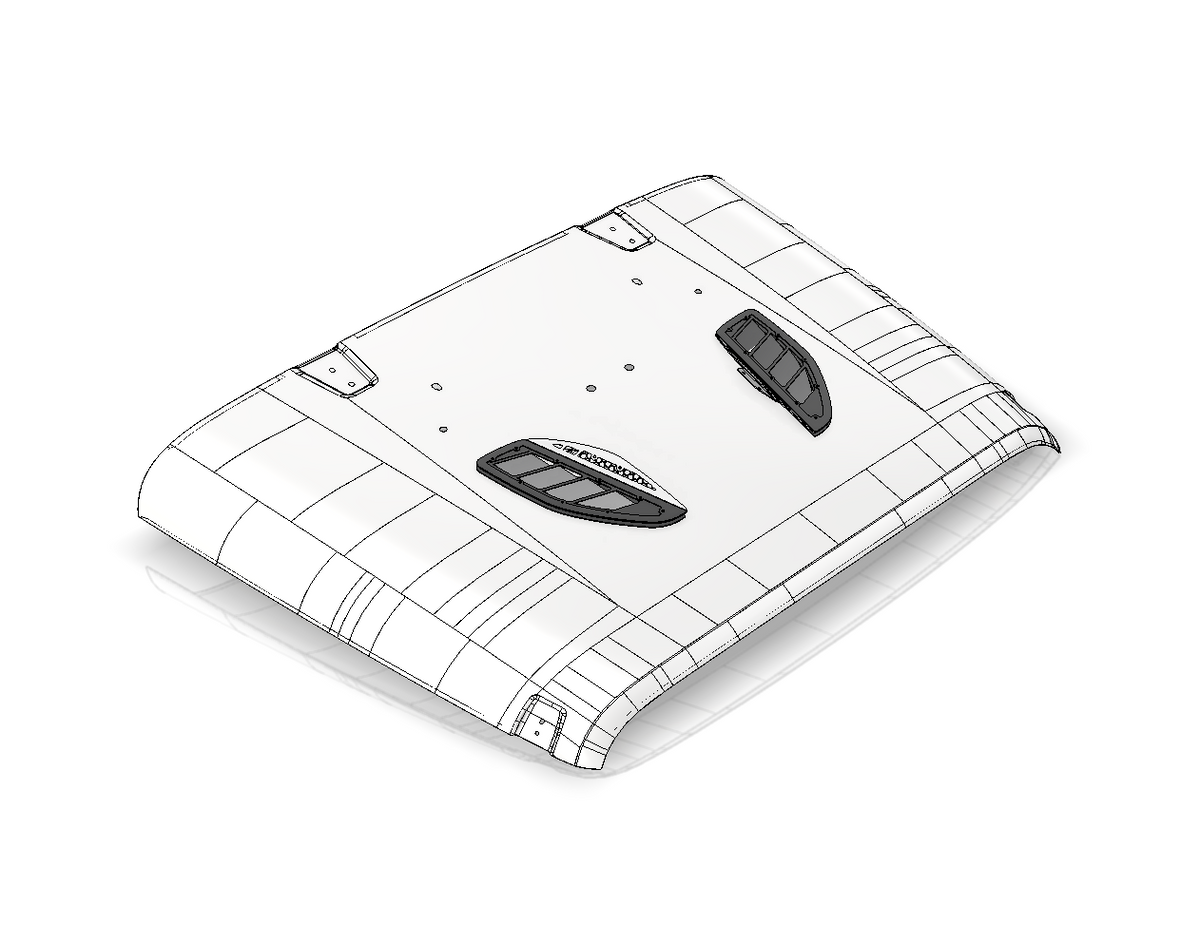 Hood Vent Kit for 10th Anniversary Jeep JK Rubicon