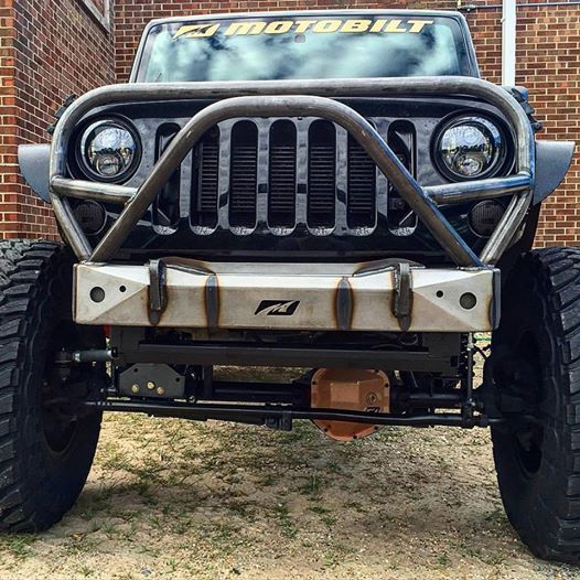 thumbnail image 2 of Oakes Fab Jeep TJ Stubby Stinger Bumper With Grill Hoop - DIY 1.75" Tubing Rock Crawler 2 of 5