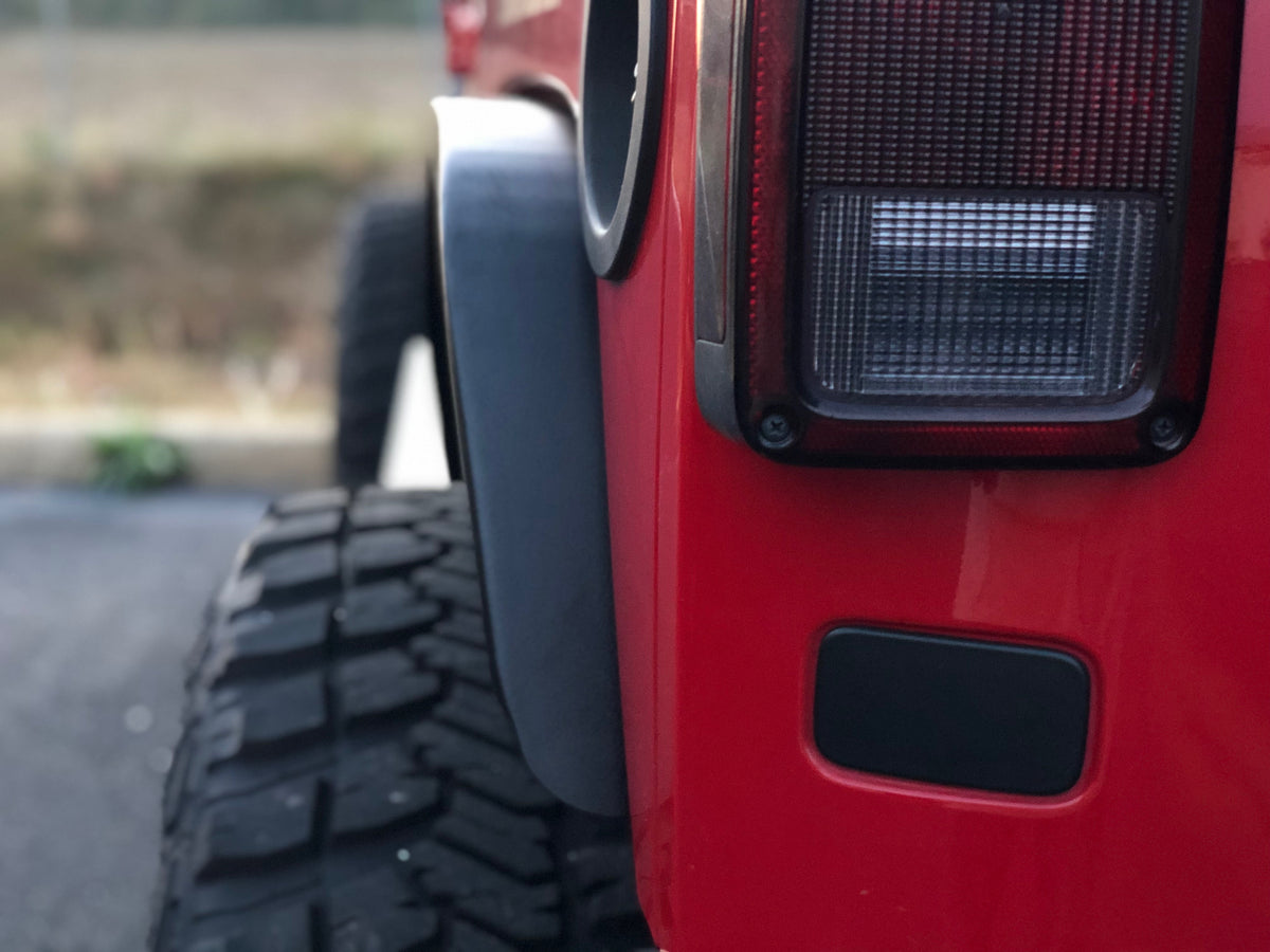 Crusher Rear Fender 2" Flare for Jeep JK / JKU - Steel