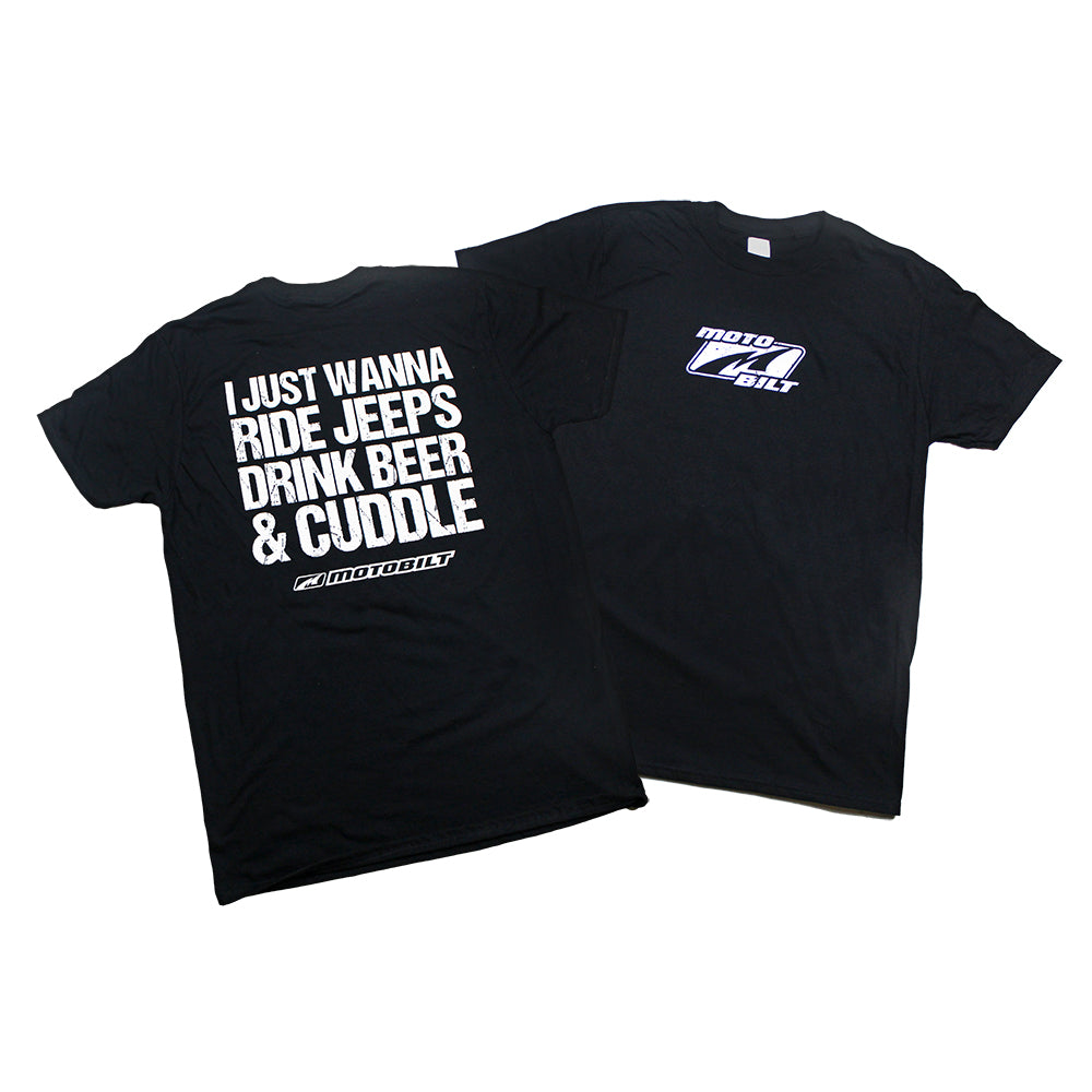 Motobilt Ride Jeeps Cuddle T-Shirt Black Soft Style Motobilt
