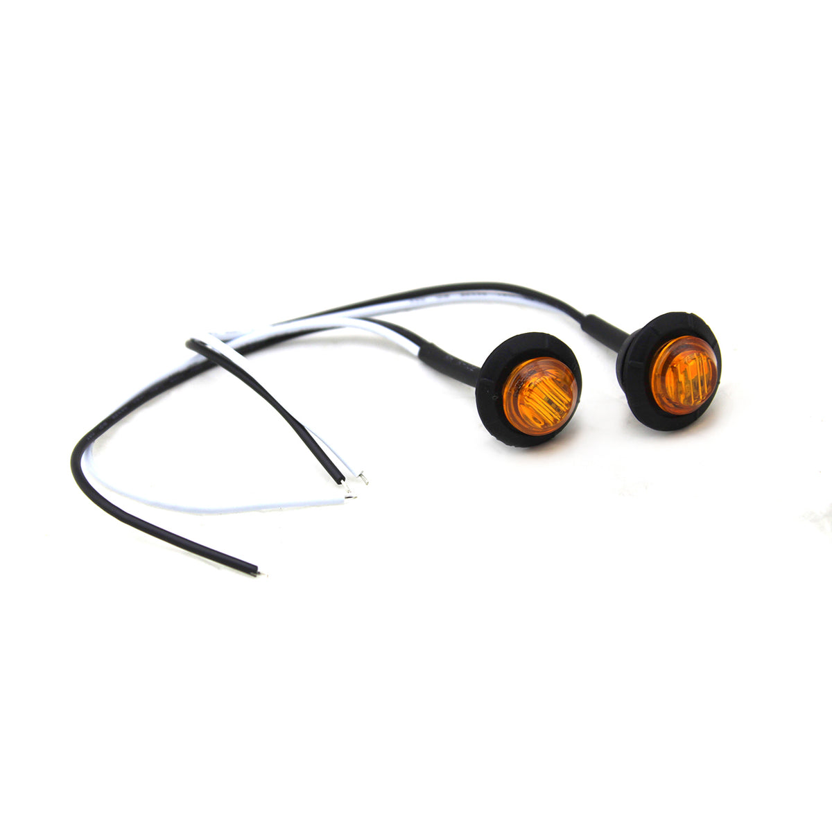 3/4" Amber Lens LED Fender/Side Marker Light (2 pack) Motobilt