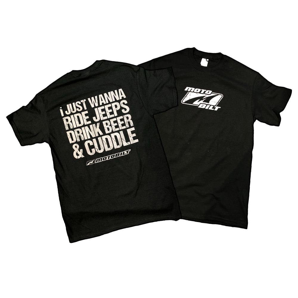 Motobilt Ride Jeeps and Cuddle T-Shirt Black Motobilt