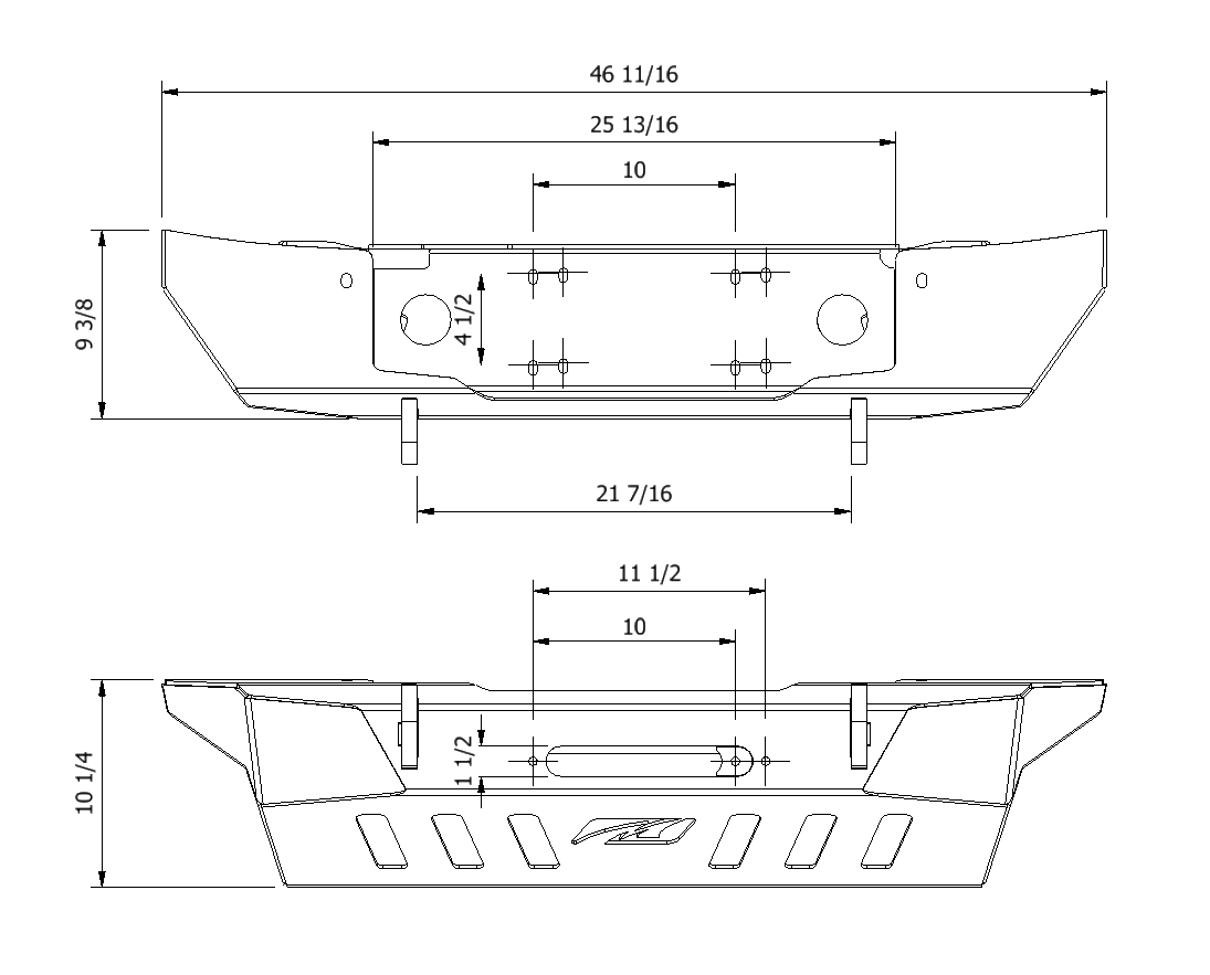 Crusher Front Bumper for Jeep JK / JKU