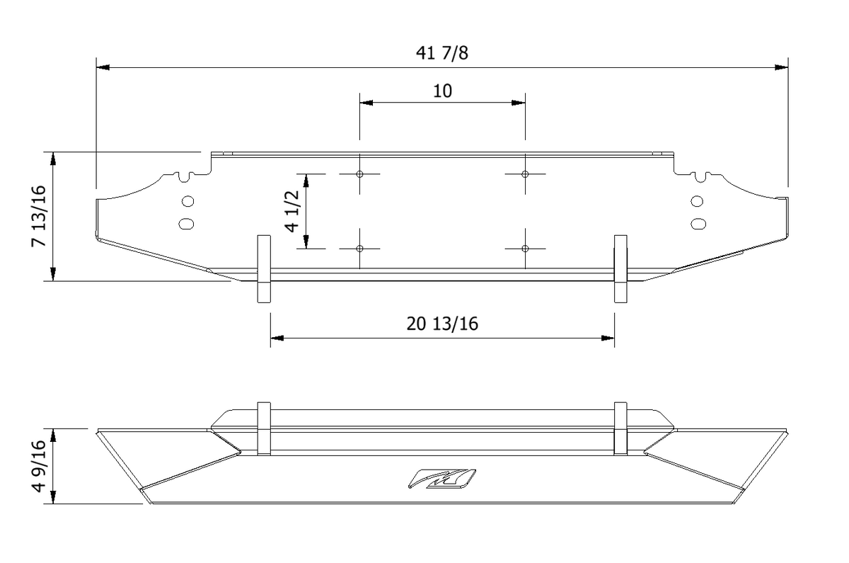 Mid-Width Front Bumper for Jeep YJ / TJ / LJ Motobilt