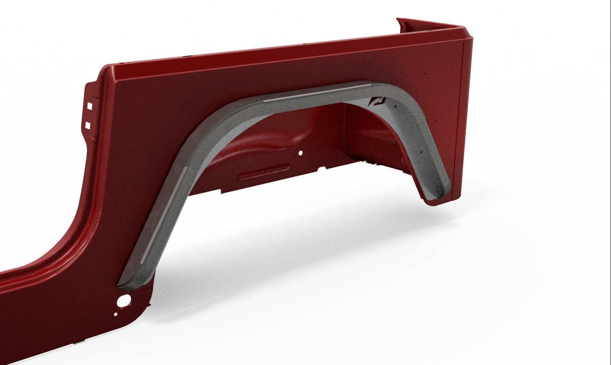 Crusher Rear Fender 2" Flare for Jeep TJ/LJ Motobilt
