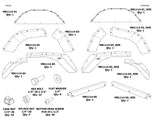 Rear Aluminum Inner Fenders for Jeep JT Gladiator