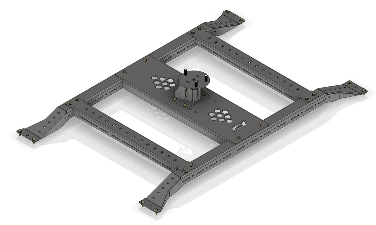 Motobed 5-Lug Tire Carrier Rack for Jeep JT Gladiator Replacement Bed Motobilt