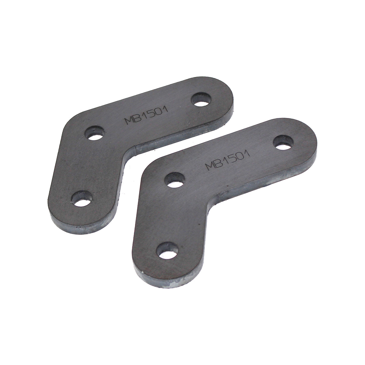 Motobilt 4 inch Boomerang Shackle Plate MB1501 angled view