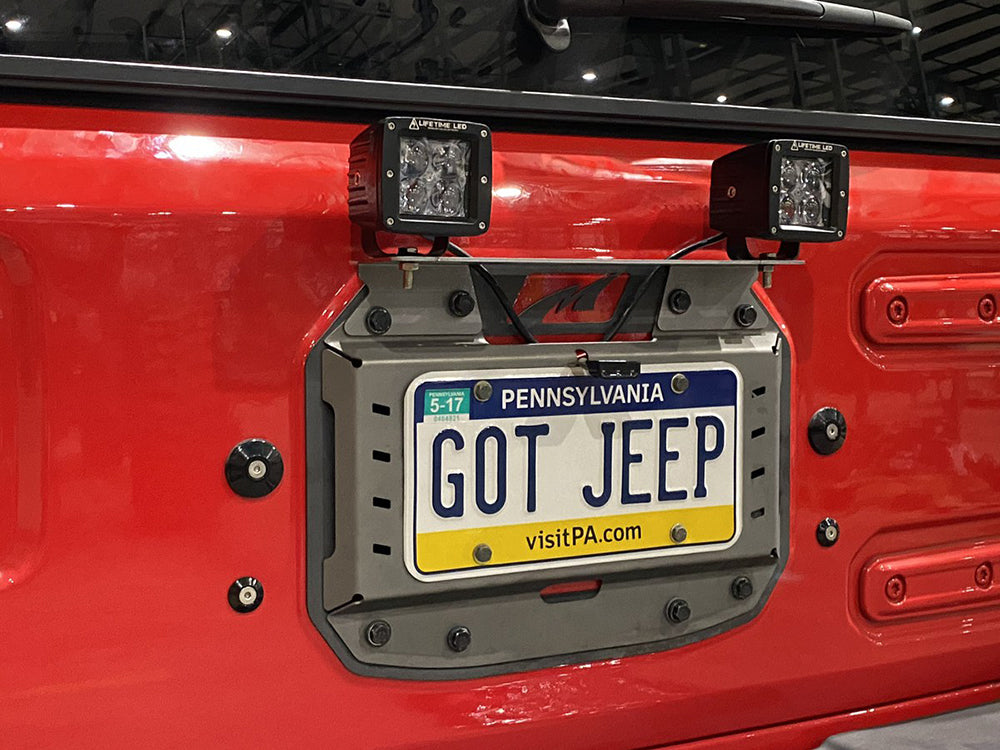 Rear LED Light Bracket for MB1077 - fits Jeep JL Motobilt