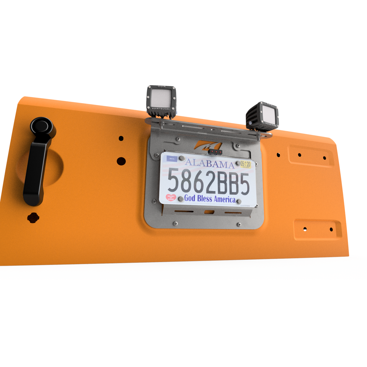 Aluminum Tailgate Light Mount for MB1044 - fits Jeep JK Motobilt