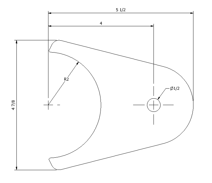 4 Link Axle Tab For 4" Axle Tube Diameter Motobilt