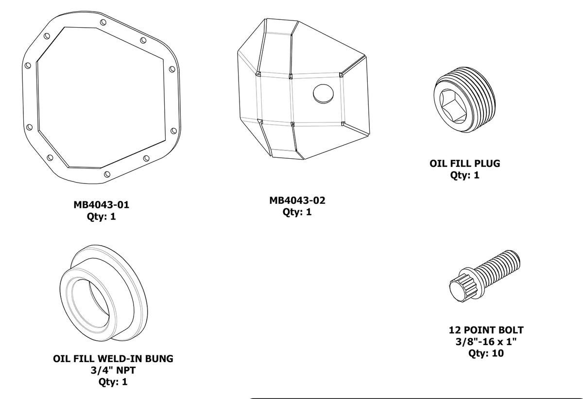 DIY Dana 60 Super Duty DIFF Cover Motobilt