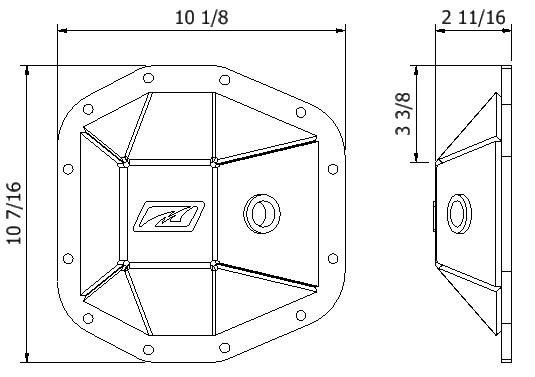 Rubicon Rear Diff Cover M220 for Jeep JL & JT Motobilt