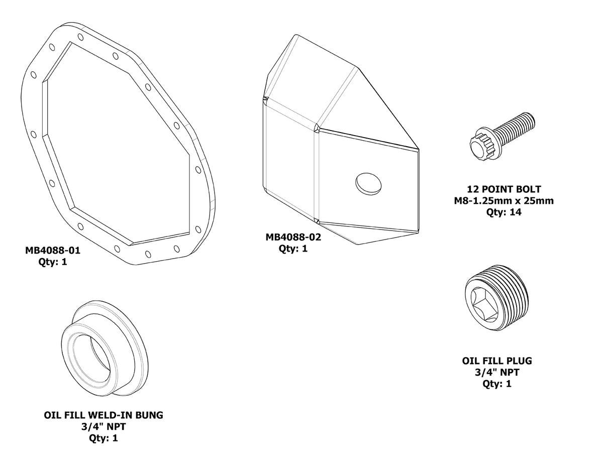 DIY AAM 10.5 DIFF Cover Motobilt