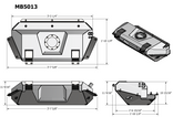 Aluminum Fuel Cell w/ Skid Plate for MB3025 Back Half Kit - fits Jeep JK/JKU