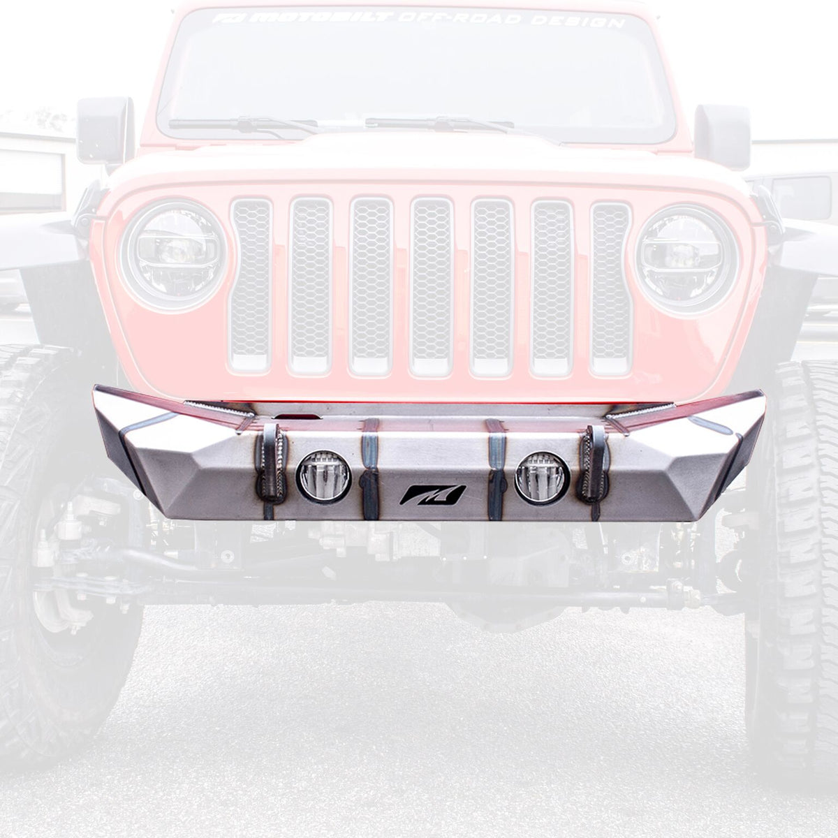 Hammer Front Bumper w/ Fog Mount - fits Jeep JL / JT