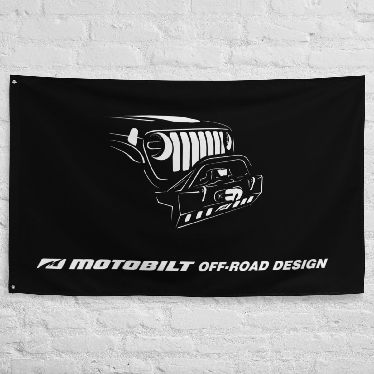 Offroad Design Silhouette Flag Motobilt